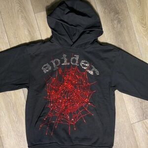 Spider rhinestone Hoodie
